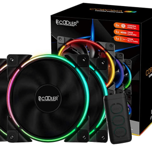 Вентилятор для корпуса PCCooler CORONA 3-IN-1 FRGB KIT 3x120mm 1000-2000 ± 10% RPM  Black