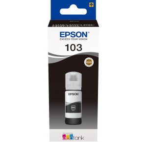 Контейнер с черными чернилами Epson C13T00S14A 103 EcoTank Black ink bottle