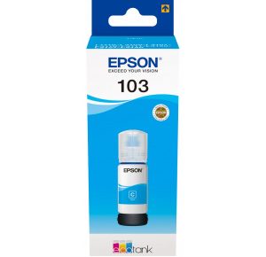 Контейнер с голубыми чернилами Epson C13T00S24A 103 EcoTank Cyan ink bottle