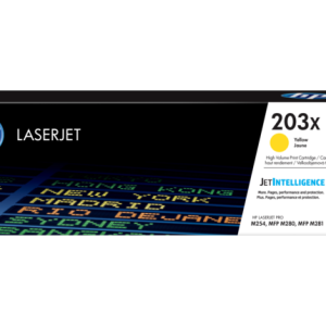 Оригинальный картридж увеличенной емкости HP 203X LaserJet 203X, желтый CF542X