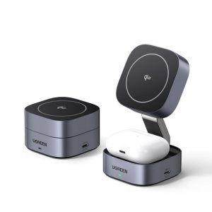 CD226 Ugreen W702 35316 2-in-1/15W Magnetic Wireless Charger for IPhone + AirPods