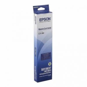 Черный риббон-картридж Epson RIBBON LX-350/LX300 EU, C13S015637