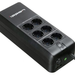 ИБП Ippon Back Verso 800, 800VA, 420Вт, 6(2)хEURO, RJ-45/RJ-11