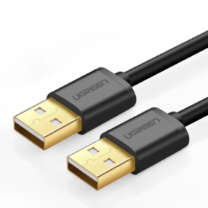 Кабель UGREEN US102 USB 2.0 A Male to A Male Cable 3m (Black) 30136