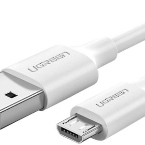 Кабель Ugreen US289 Micro USB Male To USB 2.0 A  Male Cable 1M (White), 60141