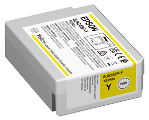 Картридж Epson C13T52M440 SJIC42P-Y Ink cartridge for ColorWorks C4000e ( Yellow)