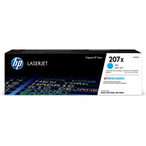 Картридж лазерный HP W2211X 207X, Оригинальный лазерный картридж увеличенной емкости LaserJet, голубой