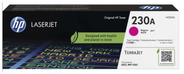 Картридж лазерный HP W2303A 230A Magenta LaserJet Toner, на 1800 страниц