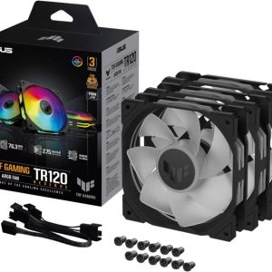 Комплект вентиляторов ASUS TUF GAMING TR120 ARGB REVERSE BLACK 3IN1
