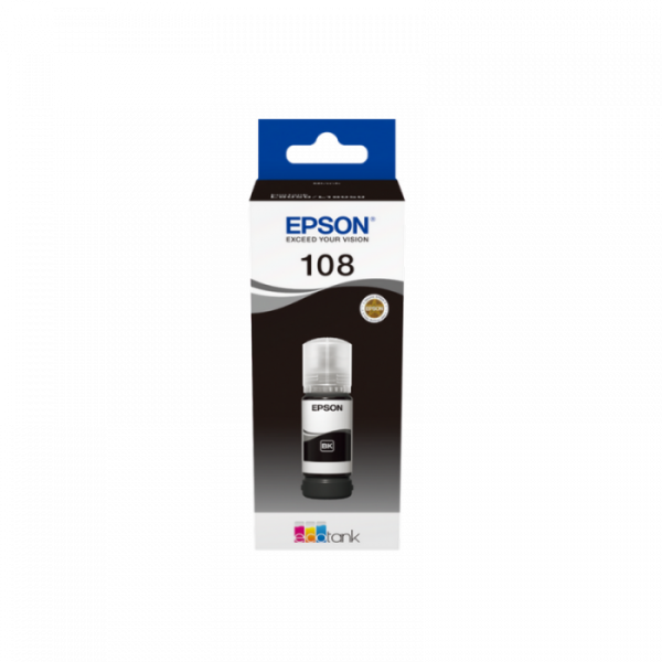 Контейнер с чернилами Epson C13T09C14A 108 EcoTank Black 70 ml