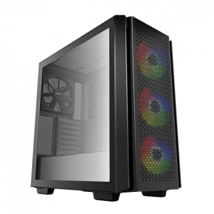 Koрпус Deepcool CG560 R-CG560-BKAAE4-G-1 E-ATX/ATX/Micro ATX,USB3.0*2,3*120mm ARGB/1*140mm,HD-Audio+Mic ,Без Б/П, Чёрный
