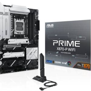 Сист. плата ASUS PRIME X870-P WIFI,X870E,AM5,4xDIMM DDR5,4xPCI-E x16 ,4xM.2,2xSATA,HDMI,WIFI7,BOX