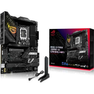 Сист.плата ASUS ROG STRIX Z890-H GAMING WIFI, Z890, 1851, 4xDDR5, 3xPCI-E x16, 4xM2, SATA, DP, HDMI, Wi-Fi 7, BOX