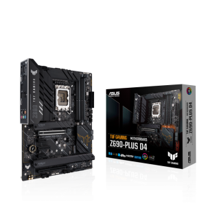 Сист. плата ASUS TUF GAMING Z690-PLUS D4, Z690, 1700, 4xDIMM DDR4, 2xPCI-E x16, 2xPCI-E x1, PCI-Ex4, M.2, SATA,HDMI