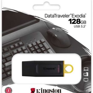 USB- Flash Kingston DTXM/128GB, USB 3.2 Gen 1, черный пластик